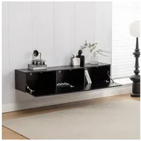 Thanaddo TV Schrank, Lowboard Fernsehschrank TV Schrank Hängend 160x30,5x34cm,