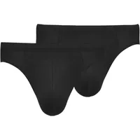 MEY Casual Cotton Slips schwarz 4XL 2er Pack