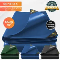 Veska Profi Abdeckplane 650g/m2 Gewebeplane, Schutzplane, Bootsplane, Poolabdeckung, Zeltunterlage,