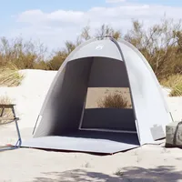 VidaXL Strandzelt 3 Personen Grau Wasserdicht - Grau