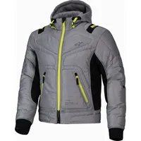 Alpinestars Mohobbs, Textiljacke wasserdicht - Grau/Schwarz/Neon-Grün - M