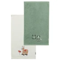 Sterntaler Kinderhandtuch 2er-Pack Bauernhof in sattes grün - Gr.: