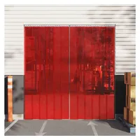VidaXL Türvorhang Rot 300x2,6 mm 25 m pvc Vidaxl