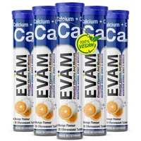 Eväm Calcium + Vitamin C Brausetabletten Geschmack Orange 5x