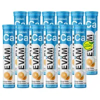 Eväm 12x 20 EVÄM Calcium Brausetabletten Geschmack Orange Hergestellt