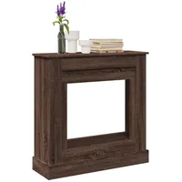 VidaXL Kaminumrandung Braun Eichen-Optik 90x30x90 cm Holzwerkstoff