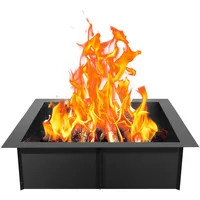 Vevor Feuerstellenring 91,4 x 91,4 cm Karbonstahl schwarz