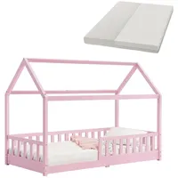 Juskys Kinderbett Marli 90 x 200 cm mit Matratze,