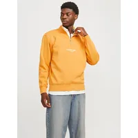JACK & JONES Vesterbro Sweat Quarter Zip Halbreißverschluss-sweatshirt Honey