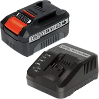 KRAFTIXX Starter Kit Akku System Universelles Ladegerät Geräte Rasenmäher