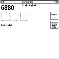 Industrial Quality Supplies DIN 6880 Keilstahl Stahl (C45+C) 5