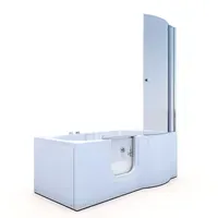 AcquaVapore Seniorendusche und Wanne mit Whirlpool S12D-WP-L-EC Dusche 170x85cm