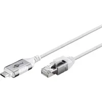 Goobay USB-C auf RJ45 1 m Weiß