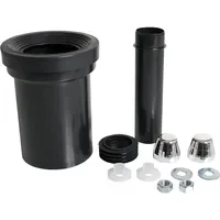 Haas + Sohn WC-Anschlussgarnitur mit Abflussrohr 90 mm und