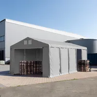 TOOLPORT 5x10 m Zelthalle mit 3m Seitenhöhe pvc Plane