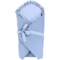 TupTam Unisex Baby Einschlagdecke mit Schleife, Farbe: Musselin/Blau, Größe:
