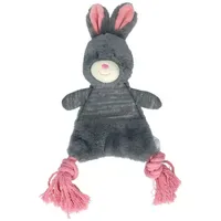 Bunny Puppy Hundespielzeug Hase mit Seil Lavendel