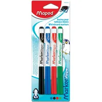 Maped Whiteboard-Marker Marker'Peps 4er Blisterkarte - Blau