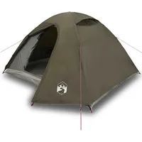 VidaXL Kuppel-Campingzelt 4 Personen Braun Wasserdicht