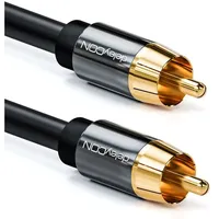 DeleyCON 5m Subwoofer Kabel - Cinch RCA Digitales Koaxialkabel