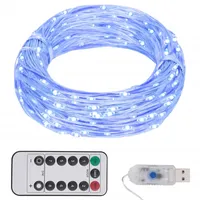 VidaXL LED-Lichterkette mit 150 LEDs Blau 15 m