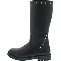 GEOX J Eclair Girl D Mid Calf Boot, Black,