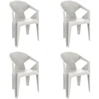 Garbar Delta Sessel 4 Einheiten - White - One