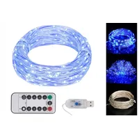 VidaXL LED-Lichterkette mit 300 LEDs Blau 30 m
