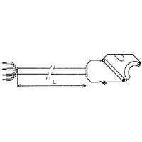 SOMFY Netzanschlussleitung 1m sw 9208291