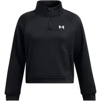 Under Armour Fleece Pro Halbreißverschluss-sweatshirt - Black / White