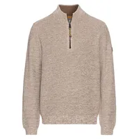 CAMEL ACTIVE Herren Stricktroyer aus Baumwollmix Sand, menswear-3XL