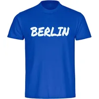 Multifanshop Kinder T-Shirt - Berlin blau - Textmarker -