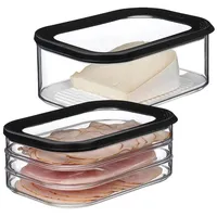Mepal MODULA Frischhaltedosen Wurst & Käse Set schwarz
