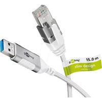 Goobay 74384 USB 3.0 type A, RJ45 15 m