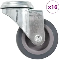VidaXL 16 Stk. Lenkrollen mit Bolzenloch 50 mm -