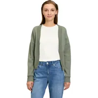 Cartoon Basic-Strickjacke mit Rippbündchen Grün,38 | 38