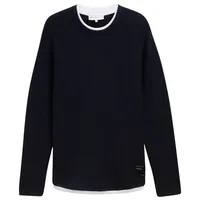 Tom Tailor Denim Rundhalspullover blau S