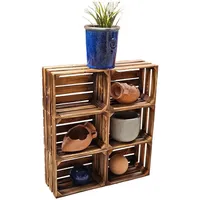 Teramico Holzkiste 40 x 30 x 25 cm 6-tlg.