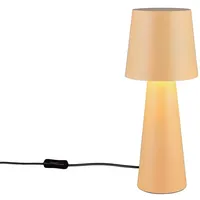 MeineWunschleuchte Große LED Tischleuchte aus Metall Beige, Höhe 40cm
