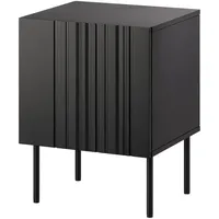 Mirjan24 Nachttisch-Set, Schwarz, Holzwerkstoff, Rechteckig, rund, 45x59x40 cm, Schlafzimmer,