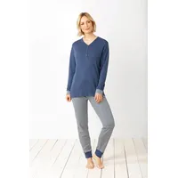 HAJO Schlafanzug mit Bündchen, Premium Cotton/Tencel - 48-50