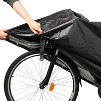 COFI Wasserdichte Kunststoff-Fahrradabdeckung Größe S-XL - Schwarz XL