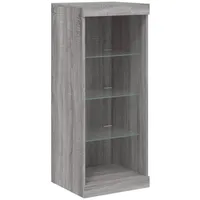 VidaXL Sideboard mit LED-Leuchten Grau Sonoma 41x37x100 cm
