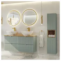 Lomadox NEWPORT 4-tlg. Grün und Eiche