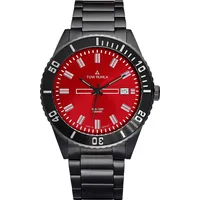 TUW Ruhla Globetrotter 20243-042102-I Herren Automatikuhr Massives Gehäuse