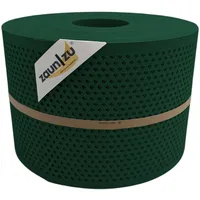 Zaunzu® Doppelstabmattenzaun 50 m x 19 cm Grün/Metall