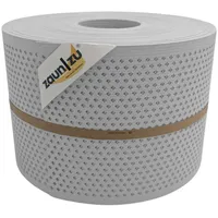 Zaunzu® Doppelstabmattenzaun 50 m x 19 cm Lichtgrau/Metall