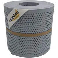 Zaunzu® Doppelstabmattenzaun 26 m x 19 cm Fenstergrau/Metall