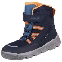 Superfit Jungen MARS warm gefütterte Gore-Tex Stiefel, BLAU/ORANGE 8000