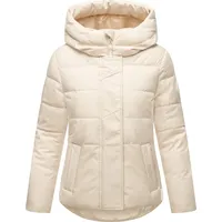 Marikoo Damen Winter Jacke gesteppt Teddyfell gefüttert Steppjacke mit